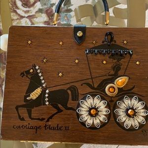 Wood Box Purse by Collins Of Texas